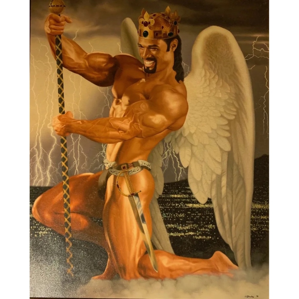 GABRIEL painting by Joe Gilhooly  30x24  acrylic on canvas  signed  framed